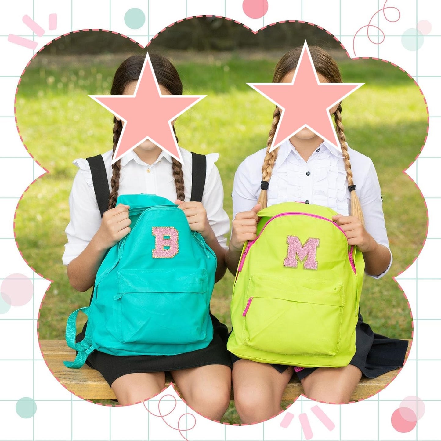 A Buchstaben-Aufnäher -Aufkleber für DIY-Kleidung Stoff Schuhe Taschen Handyhülle