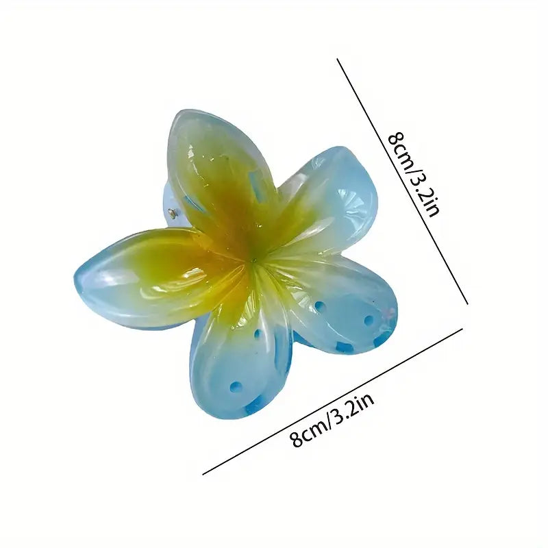 1x Elegante Lotus Blumen Haarspange Krallen-Haarklammer für Hochsteckfrisuren