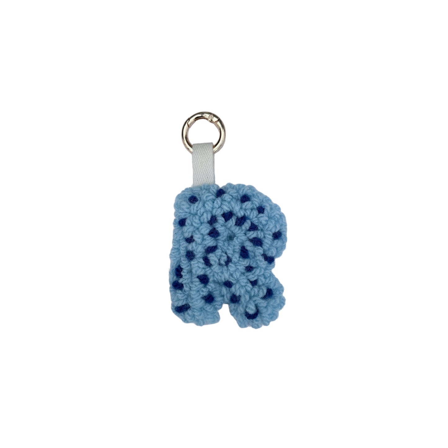 Blau Personalisierter Schlüsselanhänger Buchstabe Initiale Handmade Punch Needle Geschenk Freundin