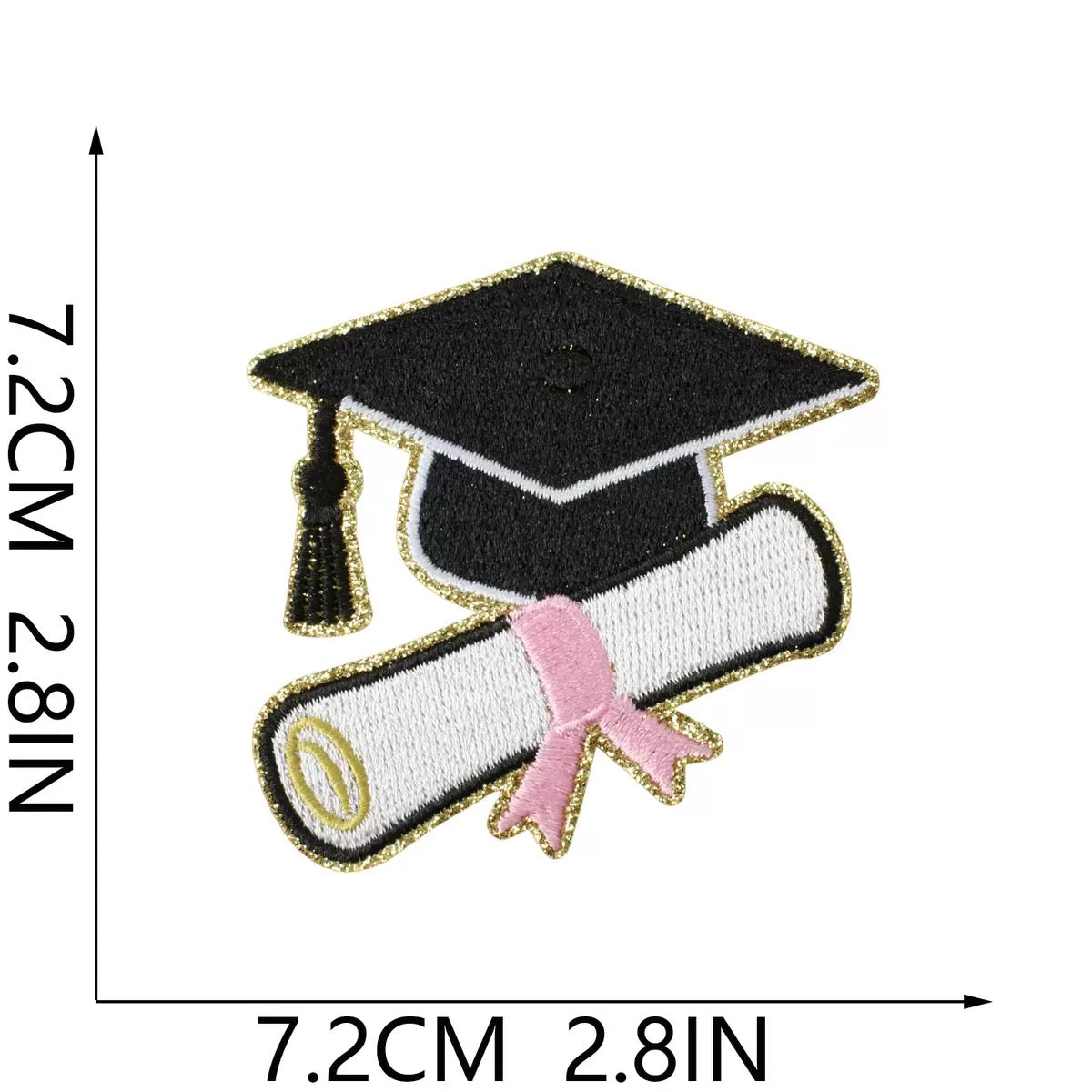 Abschluss 2026 Patch zum Aufbügeln – Graduate Aufnäher DIY Bügelbild für Kleidung, Taschen, Jeans & Rucksack