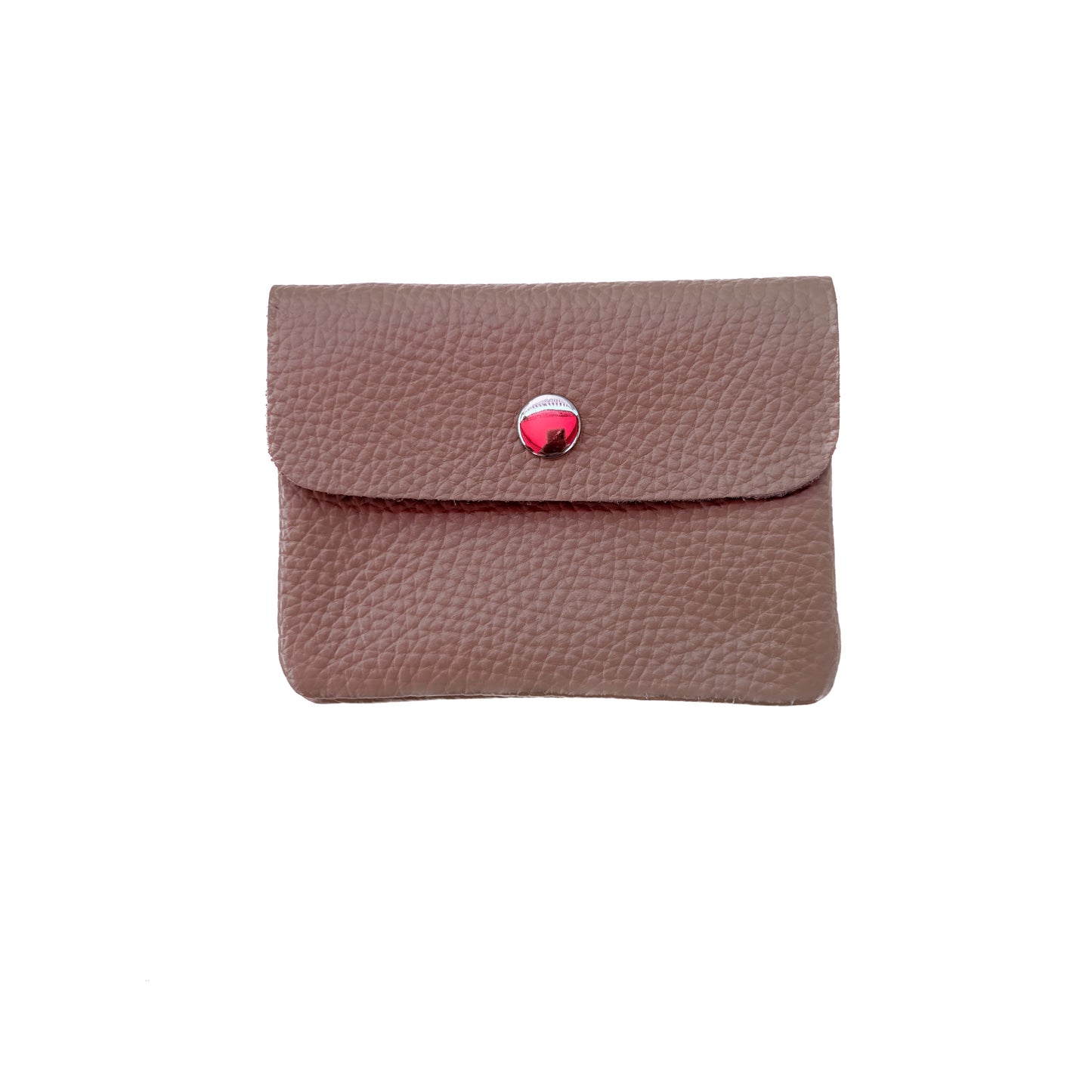Damen Mini Geldbörse Echtleder Made in Italy 30+ Farben Münzfach Portemonnaie