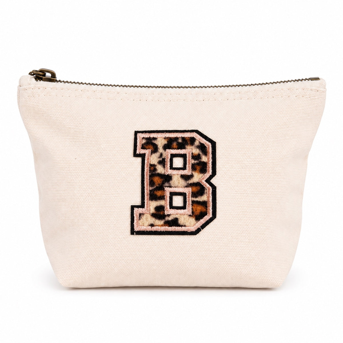 Leo Initiale Beige Kosmetiktasche S • A–Z • Reise & Geschenkidee Buchstaben