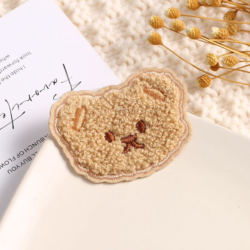 Süßer Bär Aufnäher zum Aufbügeln, Aufkleben oder Nähen – Patch DIY Deko