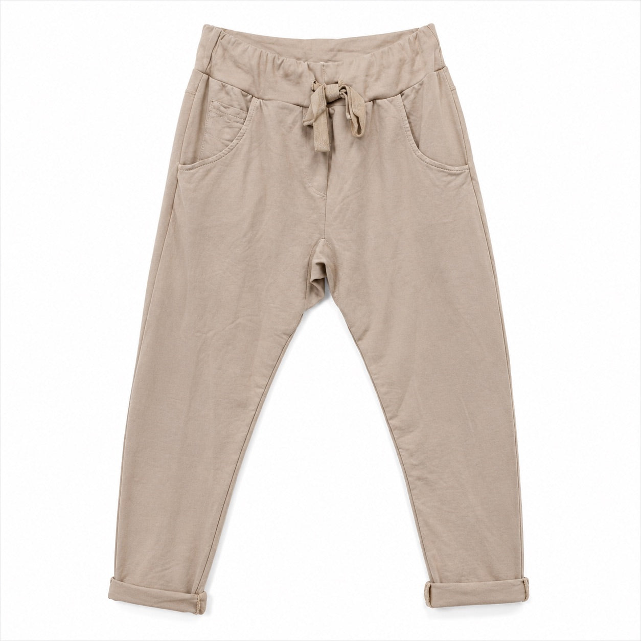 Wendy Trendy Damen Jogpants Jogger Baggy Hose Baumwolle Made in Italy S-XXL