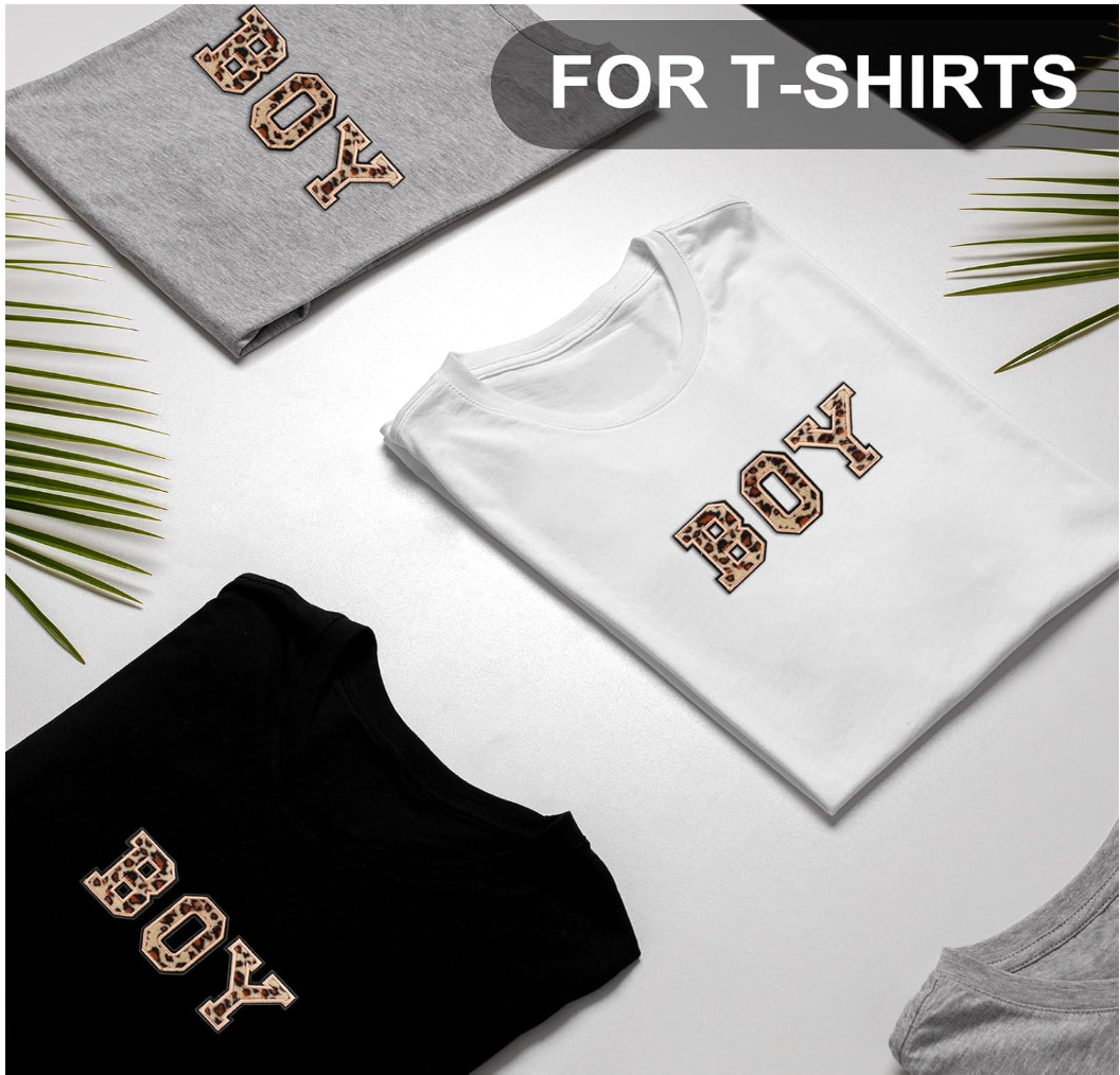 A-Z Buchstabenaufnäher Bügelbuchstaben für DIY-Kleidung Stoff Schuhe Taschen Leo