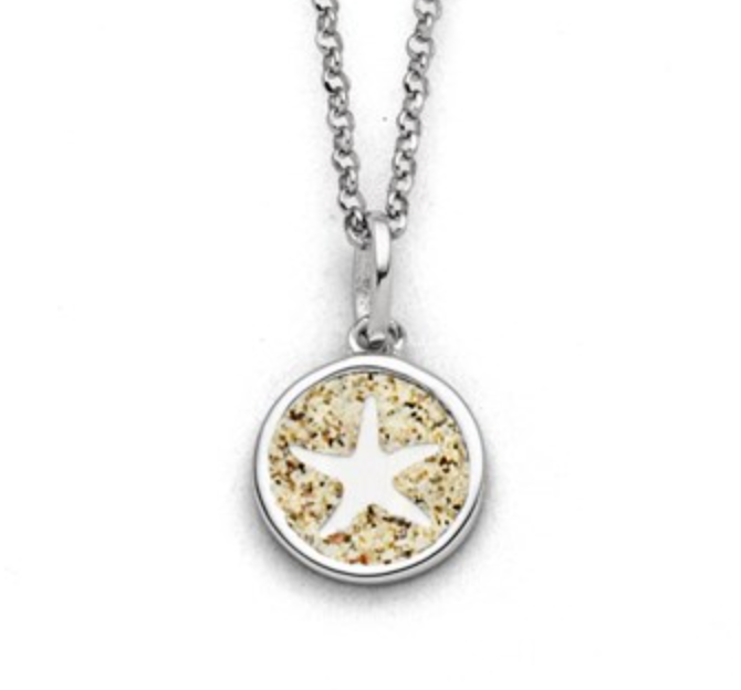 DUR 925 Silber Schmuck Kette "Seestern 2.0" K2967