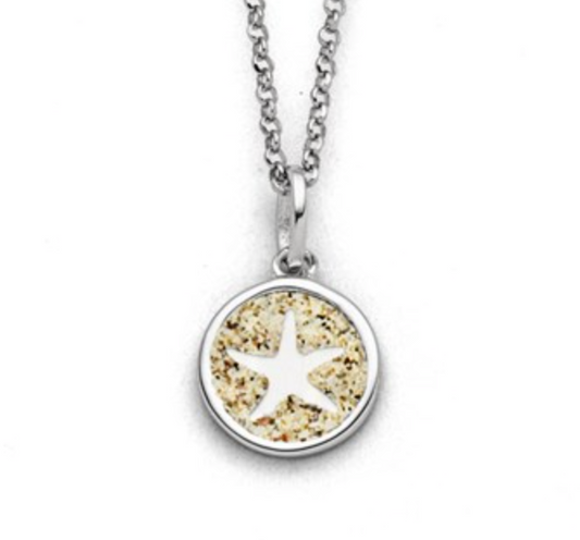 DUR 925 Silber Schmuck Kette "Seestern 2.0" K2967