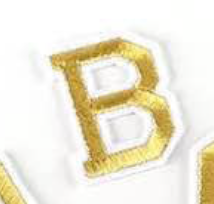 gold 5cm A-Z Buchstaben-Aufbügeln Aufnäher DIY-Kleidung Taschen Handyhülle