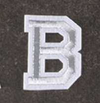 weiß 5cm A-Z Buchstaben-Aufbügeln Aufnäher DIY-Kleidung Taschen Handyhülle