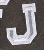 weiß 5cm A-Z Buchstaben-Aufbügeln Aufnäher DIY-Kleidung Taschen Handyhülle