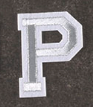 weiß 5cm A-Z Buchstaben-Aufbügeln Aufnäher DIY-Kleidung Taschen Handyhülle