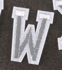 weiß 5cm A-Z Buchstaben-Aufbügeln Aufnäher DIY-Kleidung Taschen Handyhülle