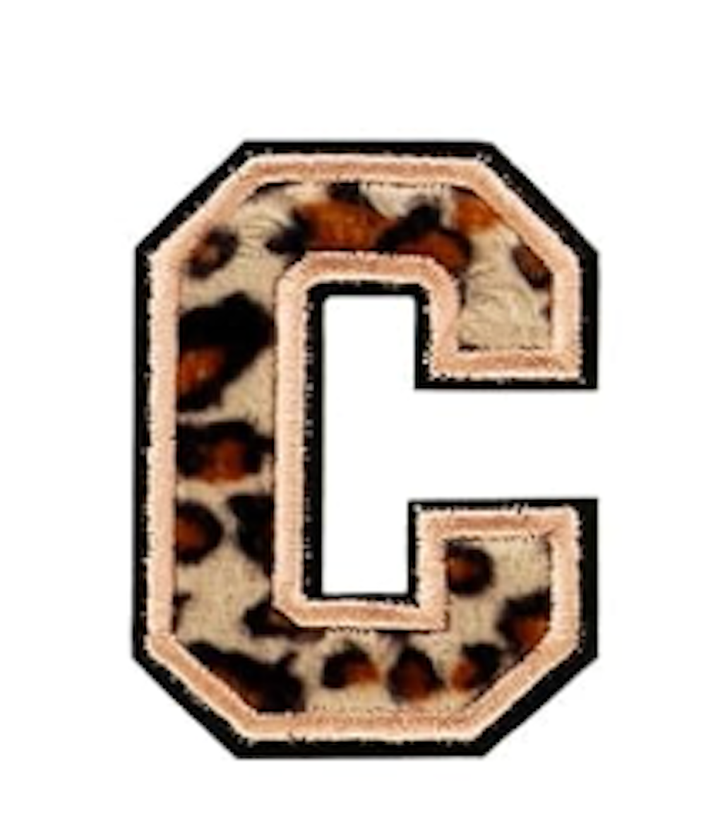 A-Z Buchstabenaufnäher Bügelbuchstaben für DIY-Kleidung Stoff Schuhe Taschen Leo