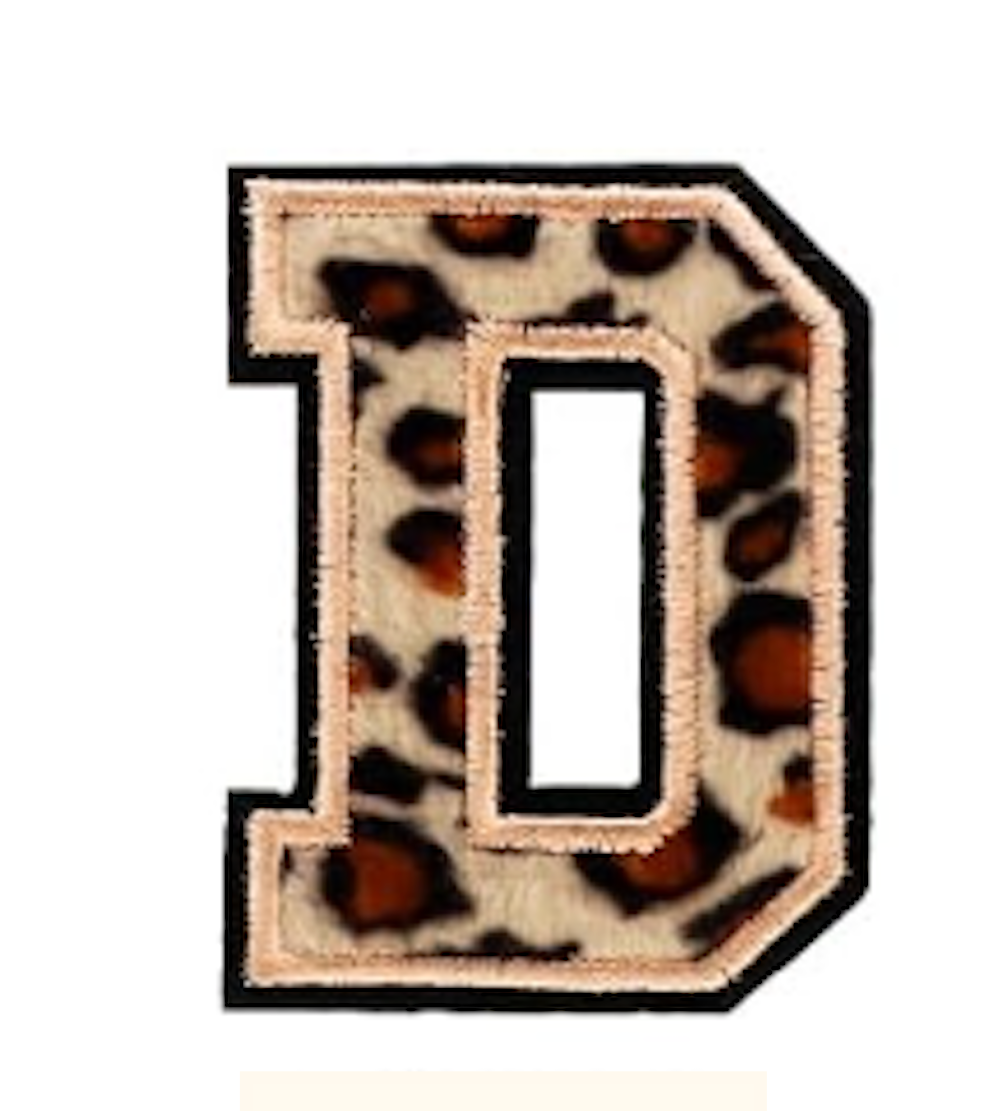 A-Z Buchstabenaufnäher Bügelbuchstaben für DIY-Kleidung Stoff Schuhe Taschen Leo