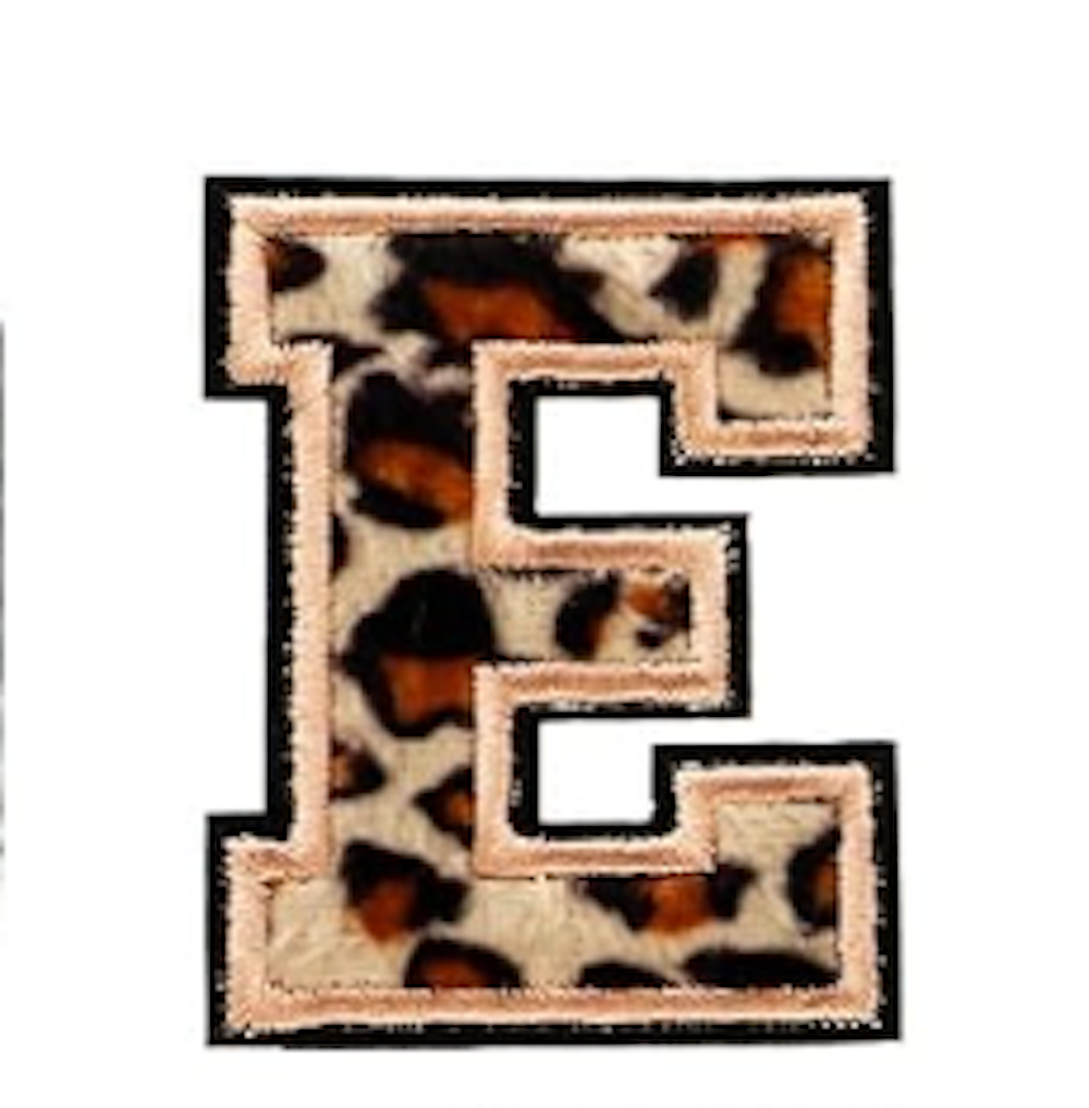 A-Z Buchstabenaufnäher Bügelbuchstaben für DIY-Kleidung Stoff Schuhe Taschen Leo