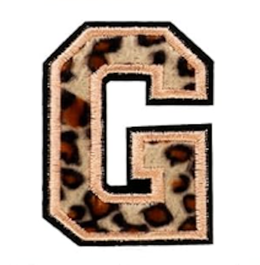 A-Z Buchstabenaufnäher Bügelbuchstaben für DIY-Kleidung Stoff Schuhe Taschen Leo