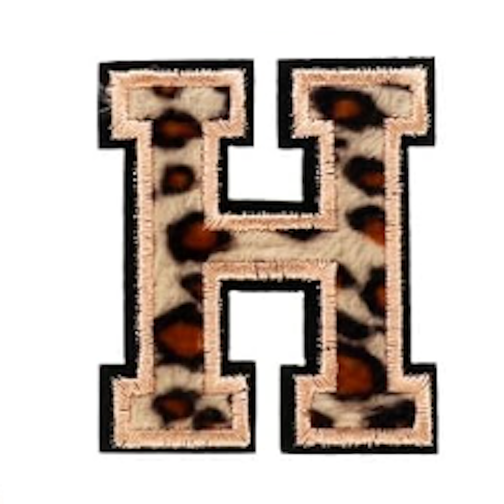 A-Z Buchstabenaufnäher Bügelbuchstaben für DIY-Kleidung Stoff Schuhe Taschen Leo