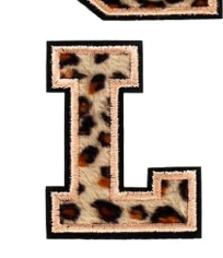 A-Z Buchstabenaufnäher Bügelbuchstaben für DIY-Kleidung Stoff Schuhe Taschen Leo