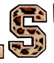 A-Z Buchstabenaufnäher Bügelbuchstaben für DIY-Kleidung Stoff Schuhe Taschen Leo