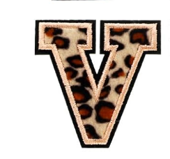 A-Z Buchstabenaufnäher Bügelbuchstaben für DIY-Kleidung Stoff Schuhe Taschen Leo