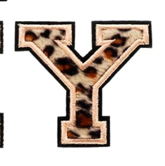 A-Z Buchstabenaufnäher Bügelbuchstaben für DIY-Kleidung Stoff Schuhe Taschen Leo