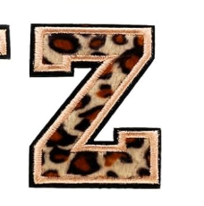 A-Z Buchstabenaufnäher Bügelbuchstaben für DIY-Kleidung Stoff Schuhe Taschen Leo