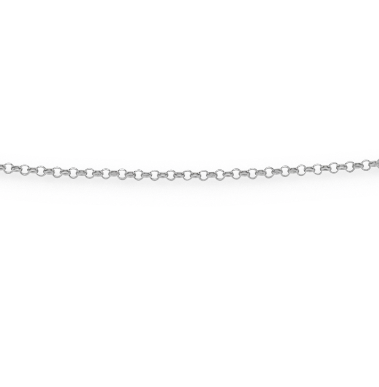 DUR 925 Silber Schmuck Erbskette rhodiniert K2527