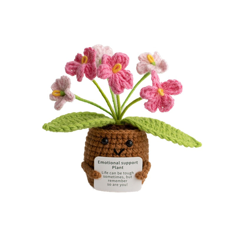 Emotional Support Pflanze gehäkelt Blume Geschenk Deko Rose Herz Kleeblatt Handmade
