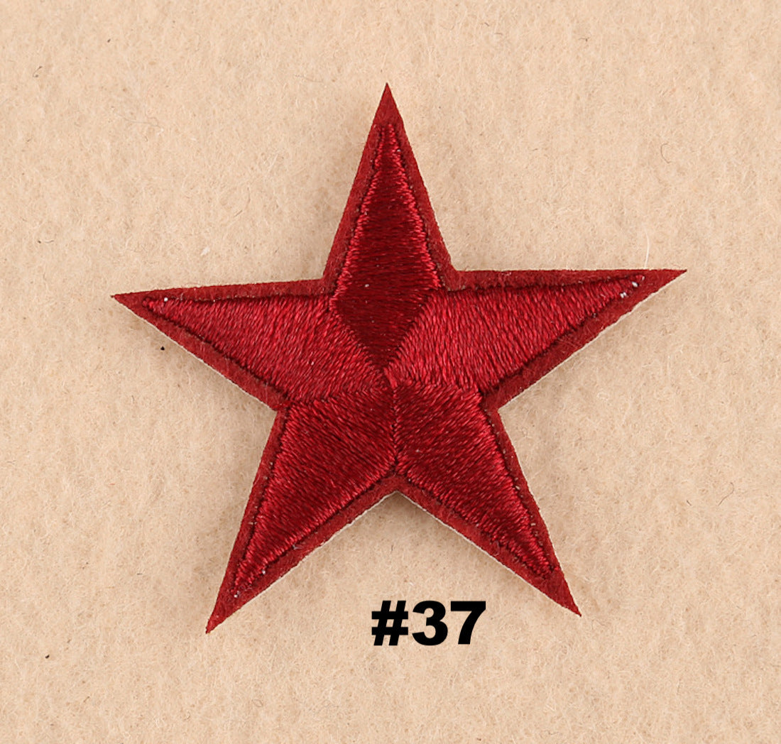 Stern Patch klein 4 cm zum Aufbügeln – 30+ Farben – Fashion & Reparatur