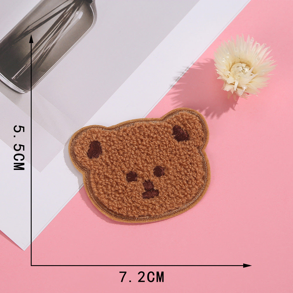 Süßer Bär Aufnäher zum Aufbügeln, Aufkleben oder Nähen – Patch DIY Deko