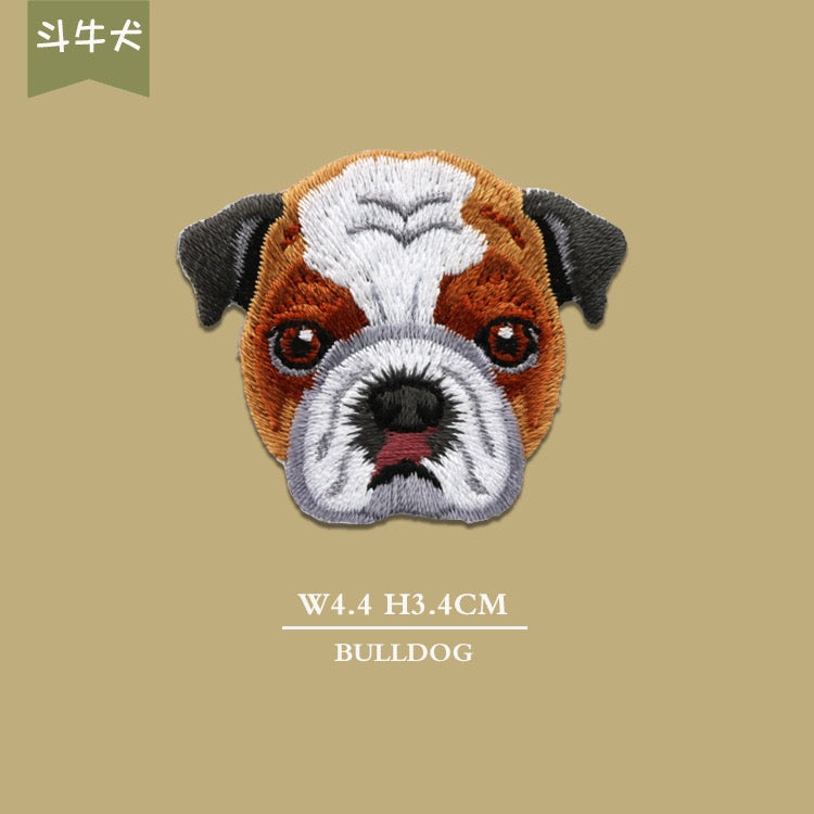 Hunde Aufnäher zum Aufbügeln | Patch Bügelbild | 16 Hunderassen für Kleidung, Tasche, Jeans