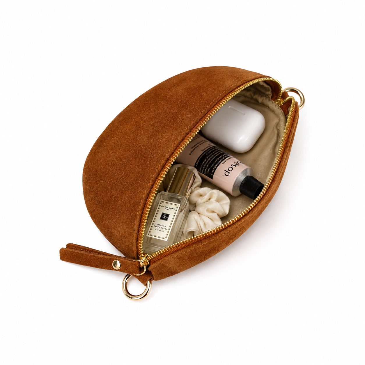 Damen Wildleder Crossbody Bag BASIC – Bauchtasche, Gürteltasche, Schulter- & Umhängetasche – S–L Beige Braun Schwarz