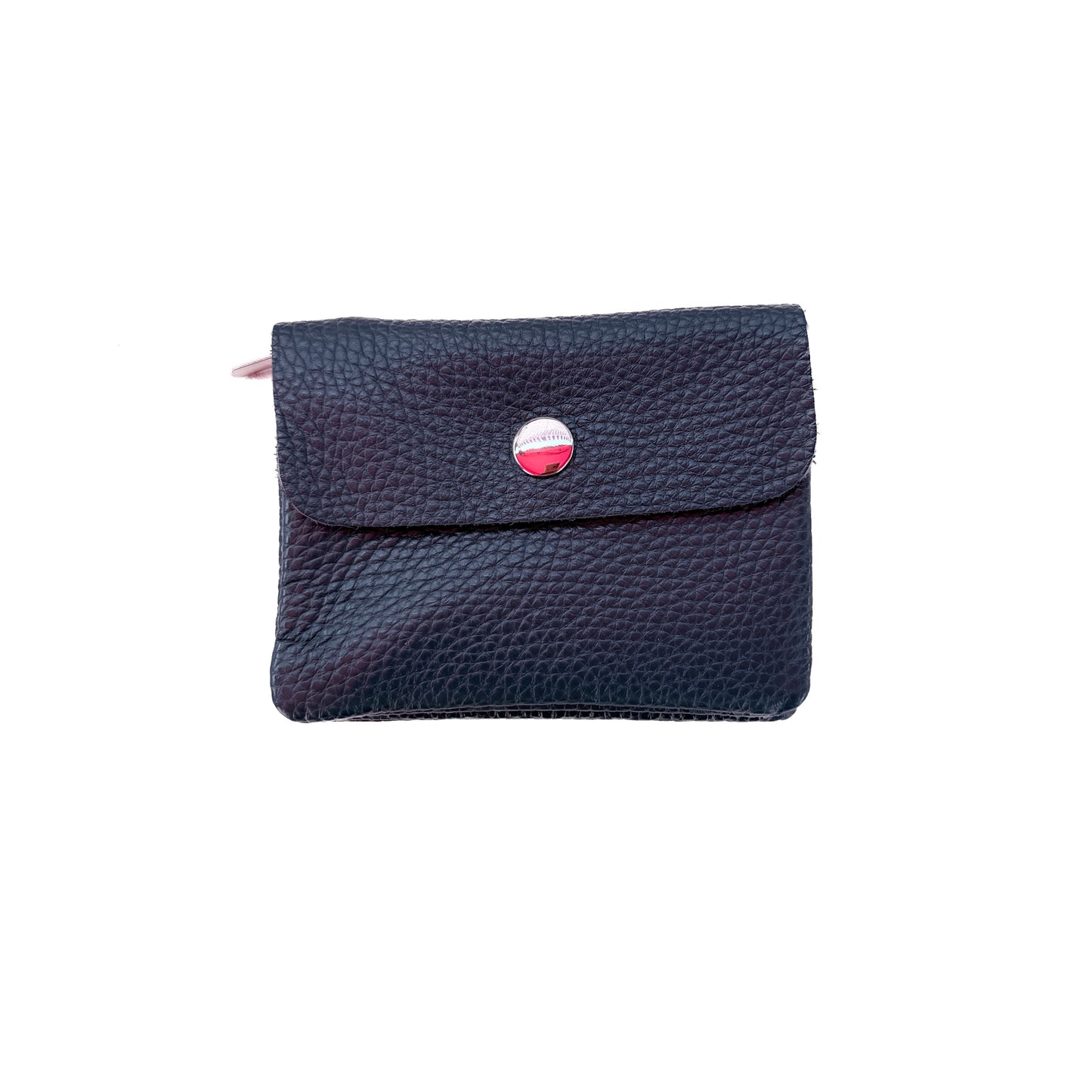 Damen Mini Geldbörse Echtleder Made in Italy 30+ Farben Münzfach Portemonnaie