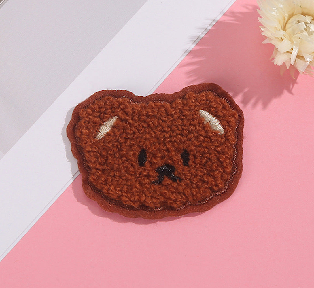 Süßer Bär Aufnäher zum Aufbügeln, Aufkleben oder Nähen – Patch DIY Deko