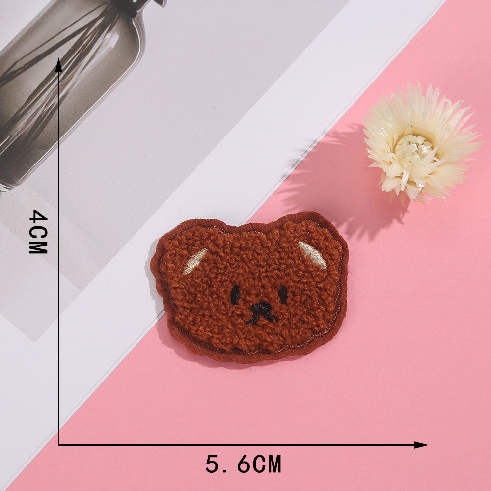 Süßer Bär Aufnäher zum Aufbügeln, Aufkleben oder Nähen – Patch DIY Deko