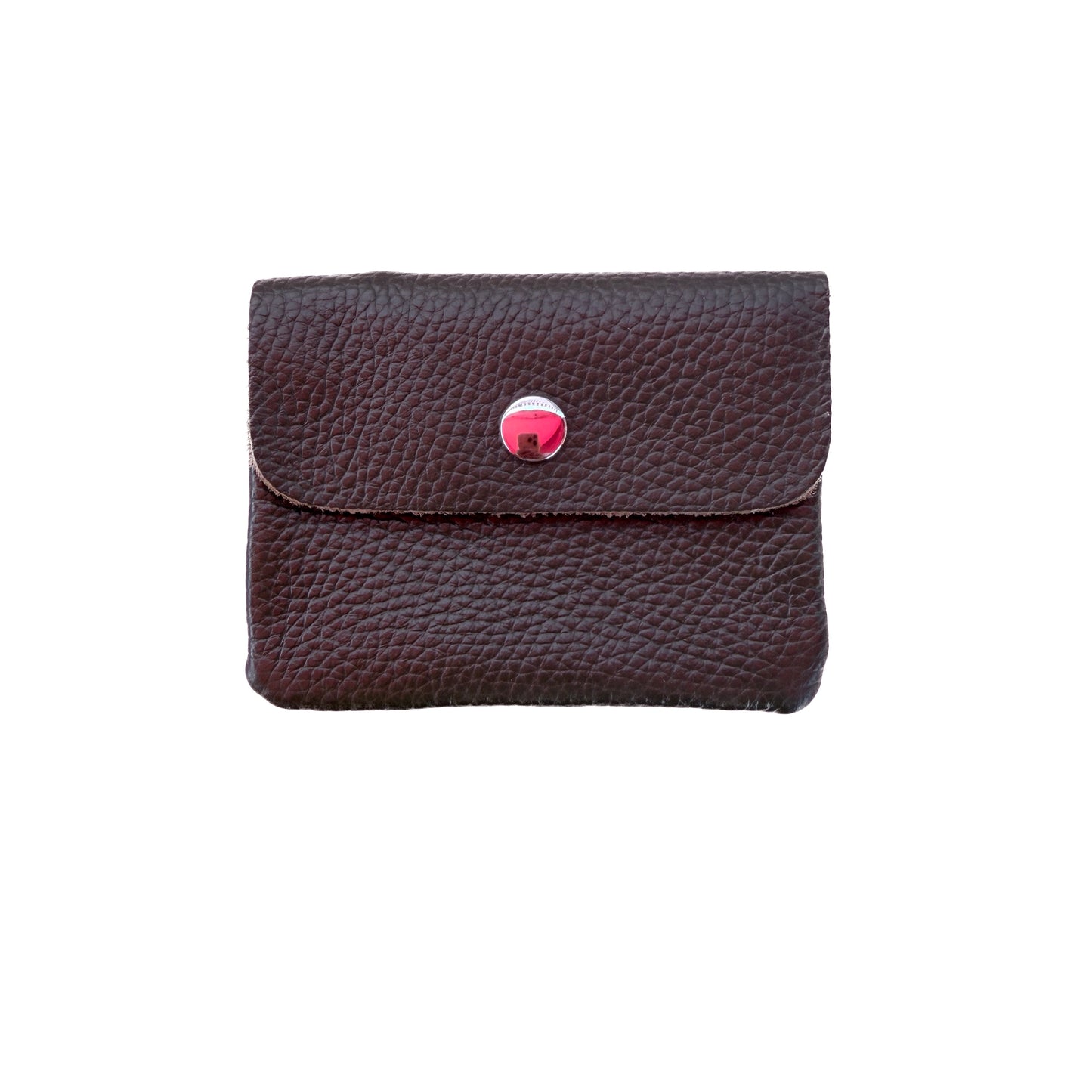 Damen Mini Geldbörse Echtleder Made in Italy 30+ Farben Münzfach Portemonnaie