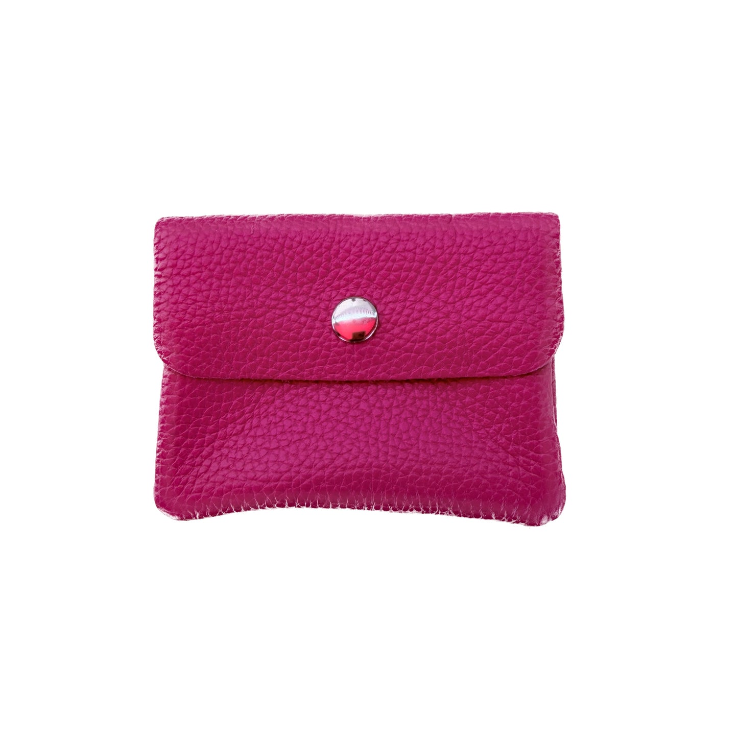 Damen Mini Geldbörse Echtleder Made in Italy 30+ Farben Münzfach Portemonnaie