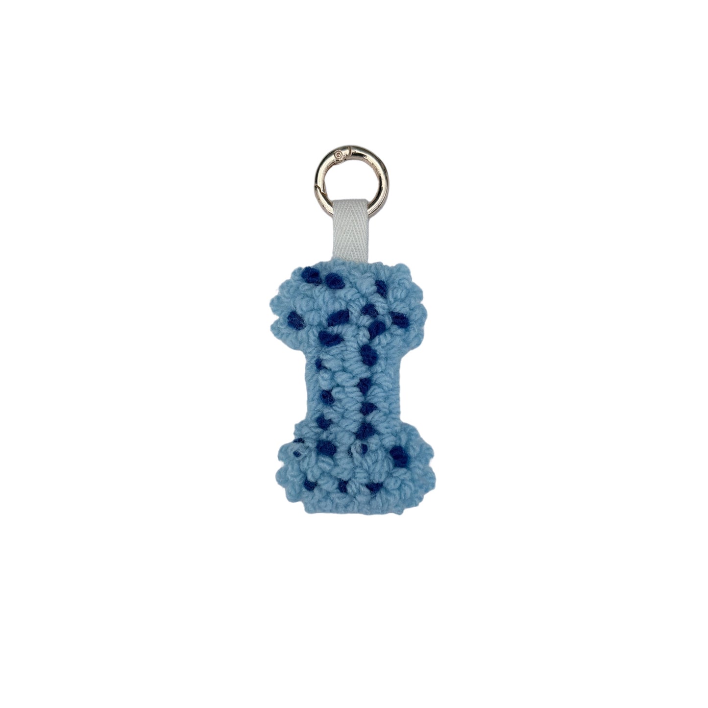 Blau Personalisierter Schlüsselanhänger Buchstabe Initiale Handmade Punch Needle Geschenk Freundin