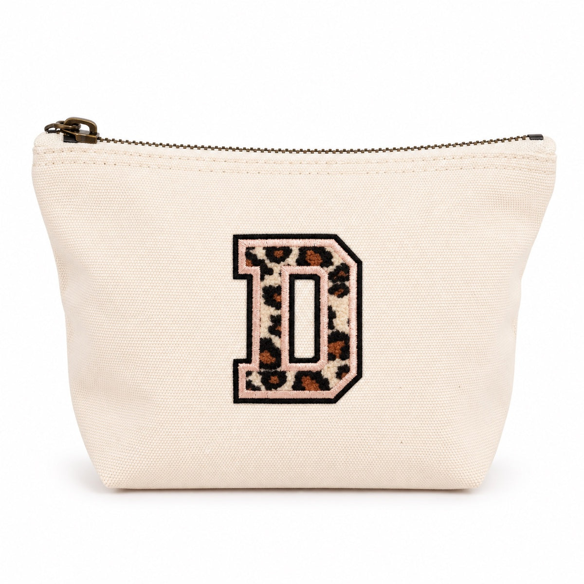 Leo Initiale Beige Kosmetiktasche S • A–Z • Reise & Geschenkidee Buchstaben