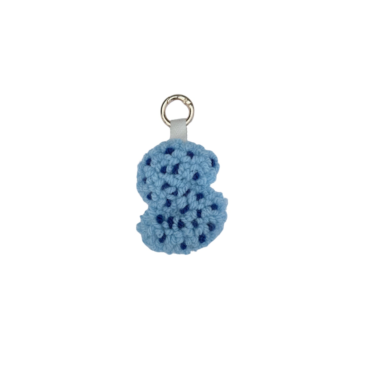 Blau Personalisierter Schlüsselanhänger Buchstabe Initiale Handmade Punch Needle Geschenk Freundin