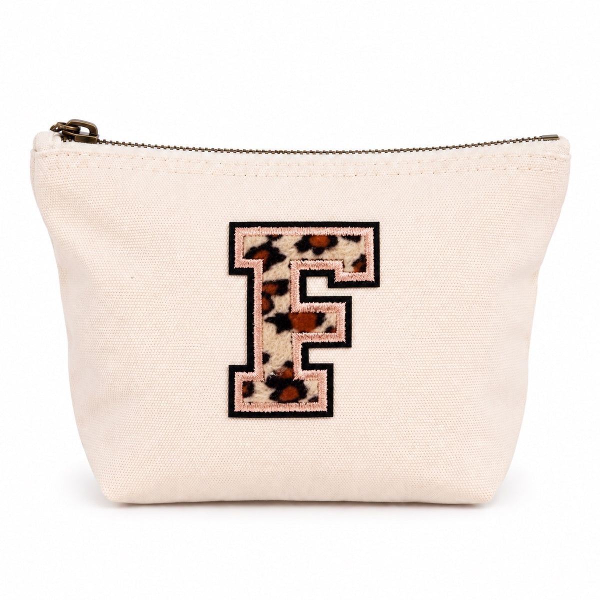 Leo Initiale Beige Kosmetiktasche S • A–Z • Reise & Geschenkidee Buchstaben