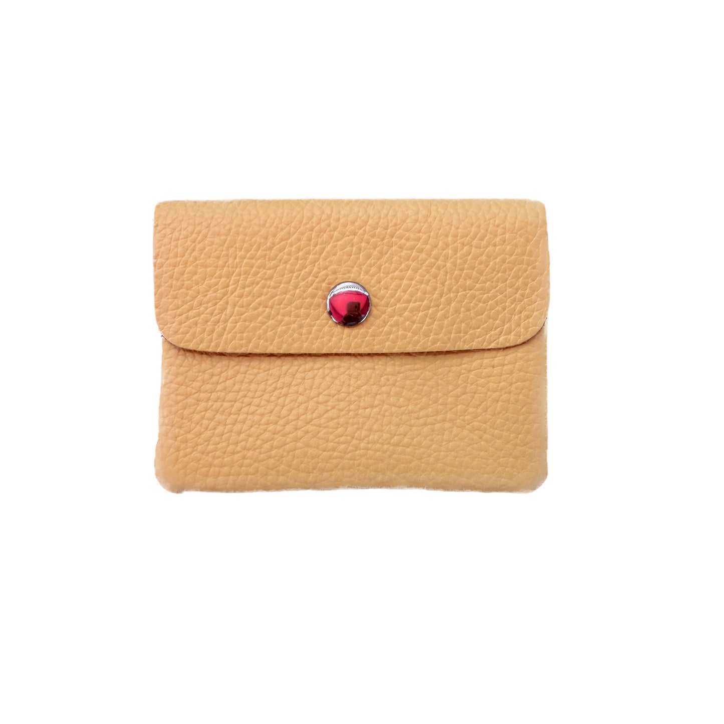 Damen Mini Geldbörse Echtleder Made in Italy 30+ Farben Münzfach Portemonnaie