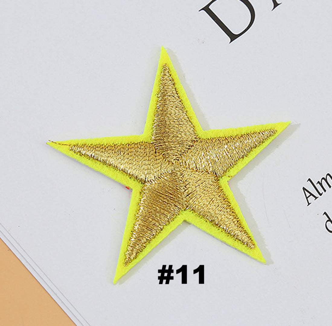 Stern Patch klein 4 cm zum Aufbügeln – 30+ Farben – Fashion & Reparatur