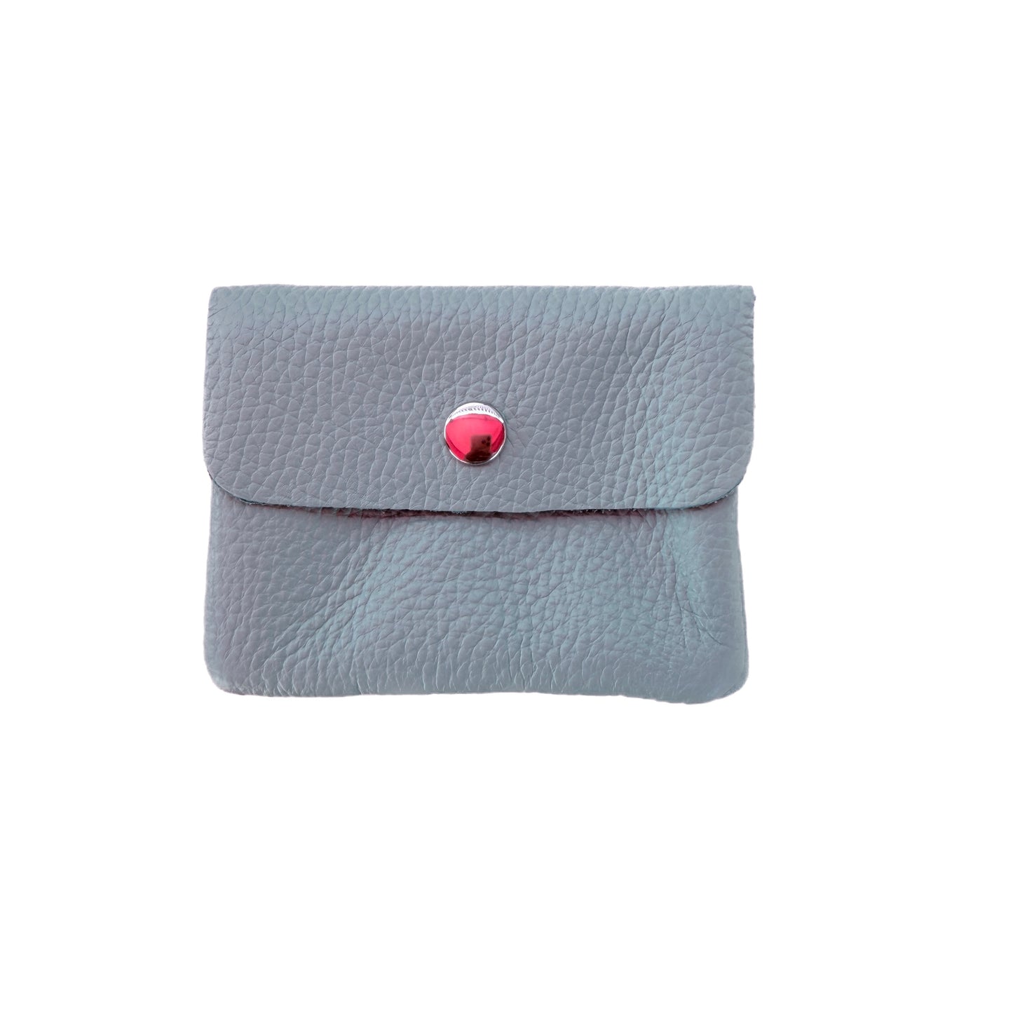 Damen Mini Geldbörse Echtleder Made in Italy 30+ Farben Münzfach Portemonnaie
