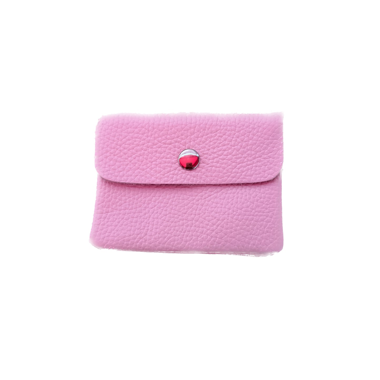 Damen Mini Geldbörse Echtleder Made in Italy 30+ Farben Münzfach Portemonnaie