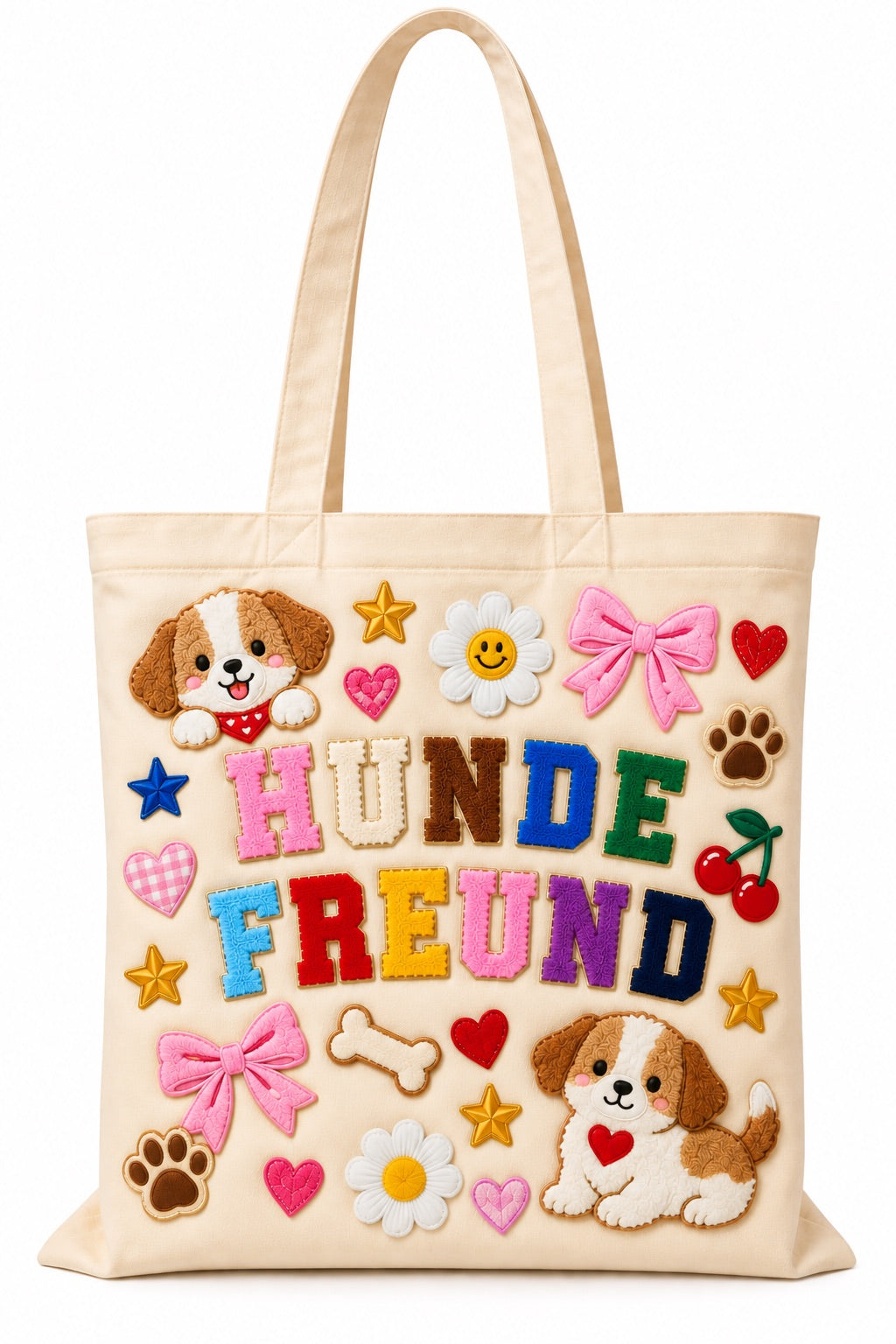 DIY Adventskalender 24 Tage – Frohe Weihnachten Set mit Patches & Shopper Tasche für Kinder