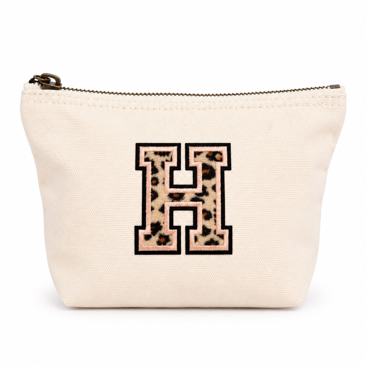 Leo Initiale Beige Kosmetiktasche S • A–Z • Reise & Geschenkidee Buchstaben