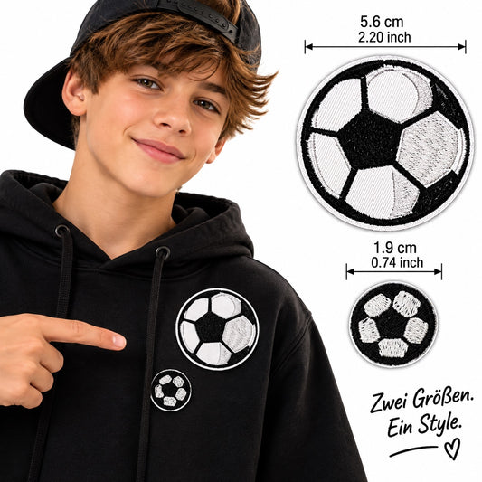 Fußball Patch zum Aufbügeln – Stickerei Aufnäher DIY Kleidung Tasche Sport