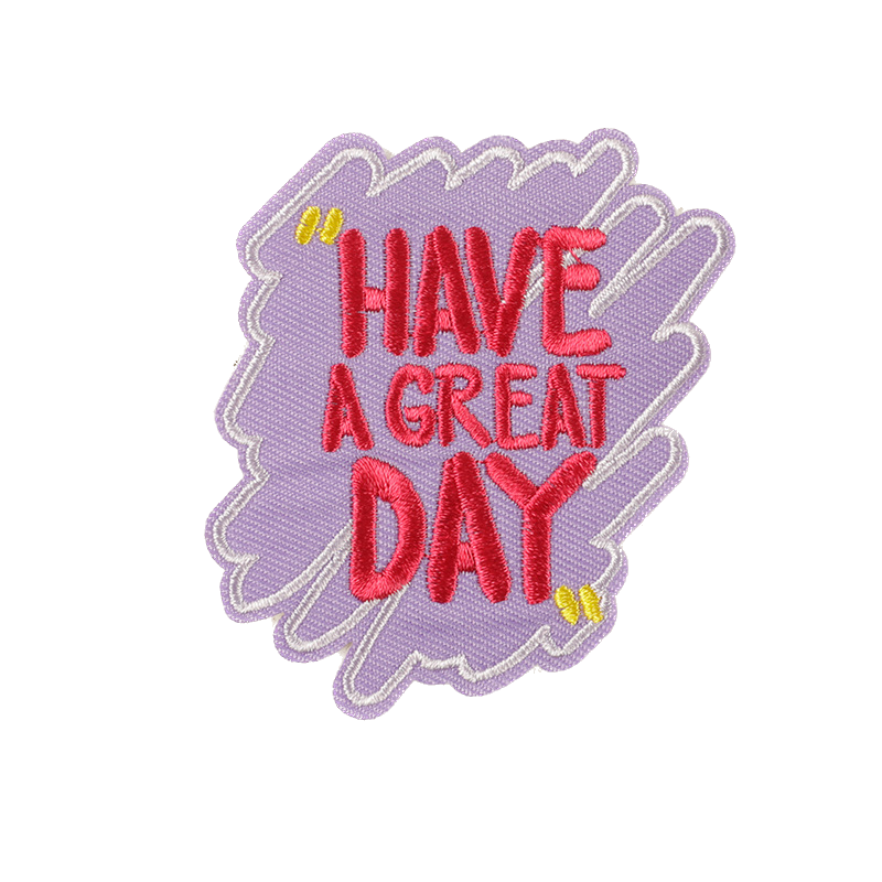 Motivations Spruch Patch zum Aufbügeln – Stickerei 5–8 cm – positive Botschaften