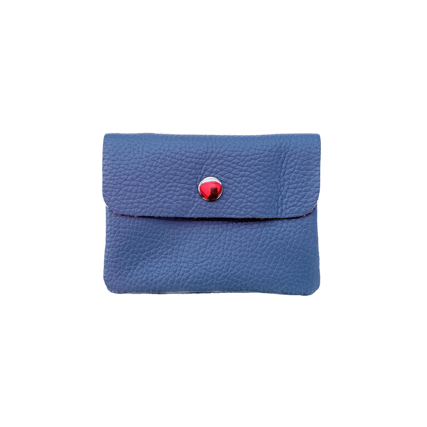 Damen Mini Geldbörse Echtleder Made in Italy 30+ Farben Münzfach Portemonnaie